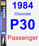 Passenger Wiper Blade for 1984 Chevrolet P30 - Vision Saver