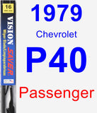 Passenger Wiper Blade for 1979 Chevrolet P40 - Vision Saver