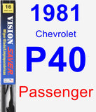 Passenger Wiper Blade for 1981 Chevrolet P40 - Vision Saver