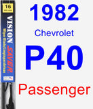 Passenger Wiper Blade for 1982 Chevrolet P40 - Vision Saver