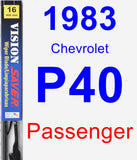 Passenger Wiper Blade for 1983 Chevrolet P40 - Vision Saver