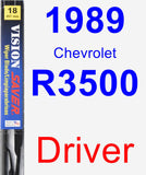 Driver Wiper Blade for 1989 Chevrolet R3500 - Vision Saver