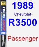 Passenger Wiper Blade for 1989 Chevrolet R3500 - Vision Saver