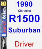 Driver Wiper Blade for 1990 Chevrolet R1500 Suburban - Vision Saver