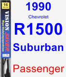 Passenger Wiper Blade for 1990 Chevrolet R1500 Suburban - Vision Saver