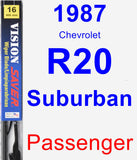 Passenger Wiper Blade for 1987 Chevrolet R20 Suburban - Vision Saver