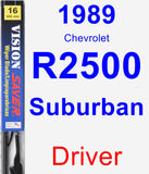 Driver Wiper Blade for 1989 Chevrolet R2500 Suburban - Vision Saver