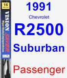 Passenger Wiper Blade for 1991 Chevrolet R2500 Suburban - Vision Saver