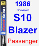 Passenger Wiper Blade for 1986 Chevrolet S10 Blazer - Vision Saver