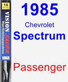 Passenger Wiper Blade for 1985 Chevrolet Spectrum - Vision Saver