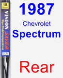 Rear Wiper Blade for 1987 Chevrolet Spectrum - Vision Saver