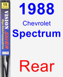 Rear Wiper Blade for 1988 Chevrolet Spectrum - Vision Saver