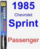 Passenger Wiper Blade for 1985 Chevrolet Sprint - Vision Saver