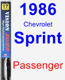 Passenger Wiper Blade for 1986 Chevrolet Sprint - Vision Saver