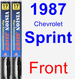 Front Wiper Blade Pack for 1987 Chevrolet Sprint - Vision Saver