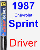 Driver Wiper Blade for 1987 Chevrolet Sprint - Vision Saver