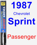 Passenger Wiper Blade for 1987 Chevrolet Sprint - Vision Saver