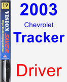 Driver Wiper Blade for 2003 Chevrolet Tracker - Vision Saver