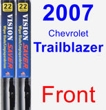Front Wiper Blade Pack for 2007 Chevrolet Trailblazer - Vision Saver