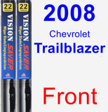 Front Wiper Blade Pack for 2008 Chevrolet Trailblazer - Vision Saver