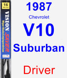 Driver Wiper Blade for 1987 Chevrolet V10 Suburban - Vision Saver