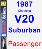 Passenger Wiper Blade for 1987 Chevrolet V20 Suburban - Vision Saver