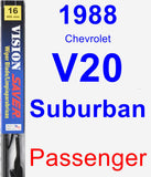 Passenger Wiper Blade for 1988 Chevrolet V20 Suburban - Vision Saver