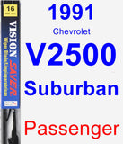 Passenger Wiper Blade for 1991 Chevrolet V2500 Suburban - Vision Saver