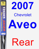 Rear Wiper Blade for 2007 Chevrolet Aveo - Vision Saver