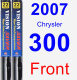 Front Wiper Blade Pack for 2007 Chrysler 300 - Vision Saver
