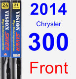 Front Wiper Blade Pack for 2014 Chrysler 300 - Vision Saver