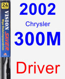 Driver Wiper Blade for 2002 Chrysler 300M - Vision Saver