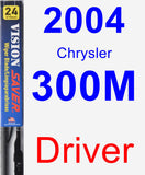 Driver Wiper Blade for 2004 Chrysler 300M - Vision Saver