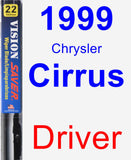 Driver Wiper Blade for 1999 Chrysler Cirrus - Vision Saver