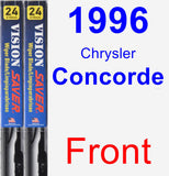 Front Wiper Blade Pack for 1996 Chrysler Concorde - Vision Saver