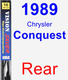 Rear Wiper Blade for 1989 Chrysler Conquest - Vision Saver