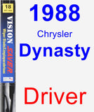 Driver Wiper Blade for 1988 Chrysler Dynasty - Vision Saver