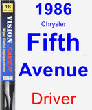 Driver Wiper Blade for 1986 Chrysler Fifth Avenue - Vision Saver