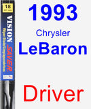 Driver Wiper Blade for 1993 Chrysler LeBaron - Vision Saver