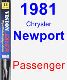 Passenger Wiper Blade for 1981 Chrysler Newport - Vision Saver