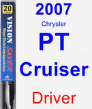 Driver Wiper Blade for 2007 Chrysler PT Cruiser - Vision Saver