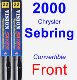 Front Wiper Blade Pack for 2000 Chrysler Sebring - Vision Saver