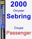 Passenger Wiper Blade for 2000 Chrysler Sebring - Vision Saver