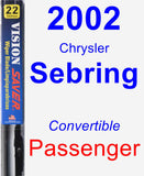 Passenger Wiper Blade for 2002 Chrysler Sebring - Vision Saver