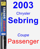 Passenger Wiper Blade for 2003 Chrysler Sebring - Vision Saver