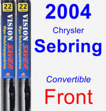 Front Wiper Blade Pack for 2004 Chrysler Sebring - Vision Saver