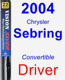 Driver Wiper Blade for 2004 Chrysler Sebring - Vision Saver