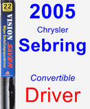 Driver Wiper Blade for 2005 Chrysler Sebring - Vision Saver