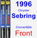 Front Wiper Blade Pack for 1996 Chrysler Sebring - Vision Saver