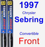 Front Wiper Blade Pack for 1997 Chrysler Sebring - Vision Saver